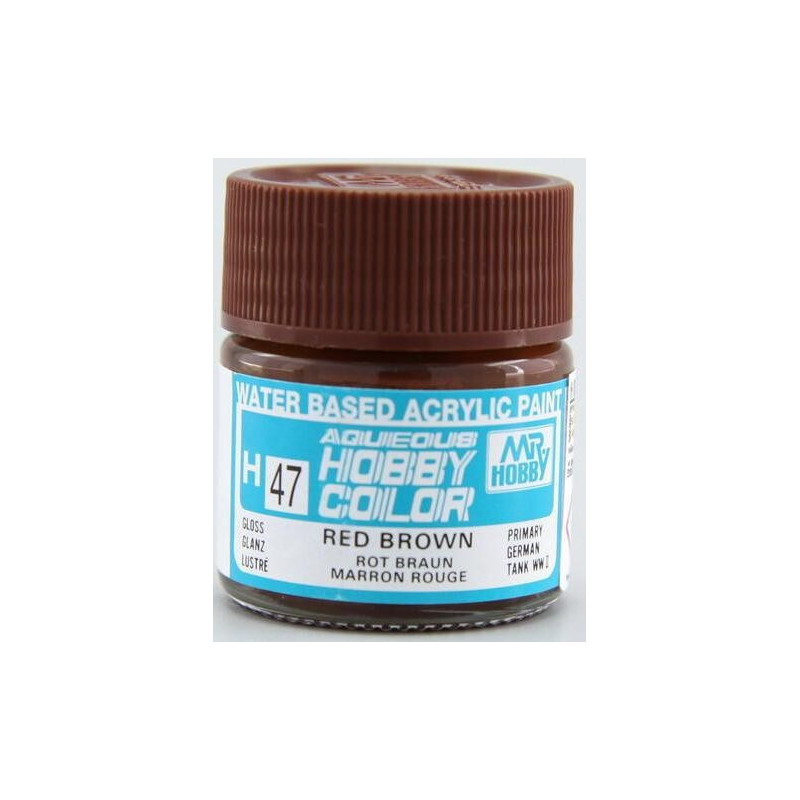 PINTURA AQUEOUS MARRON ROJIZO BRILLANTE (10 ml) - Mr Color / Gunze Sangyo H-47