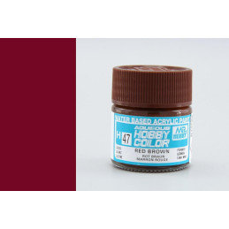 PINTURA AQUEOUS MARRON ROJIZO BRILLANTE (10 ml) - Mr Color / Gunze Sangyo H-47