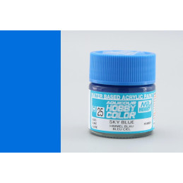 PINTURA AQUEOUS AZUL CIELO BRILLANTE (10 ml) - Mr Color / Gunze Sangyo H-25