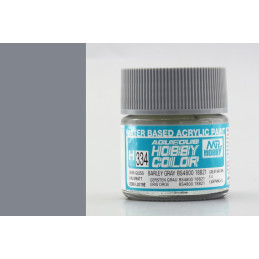 PINTURA AQUEOUS GRIS BARLEY BS4800 / 18B21 SATINADO (10 ml) - Mr Color / Gunze Sangyo H-334