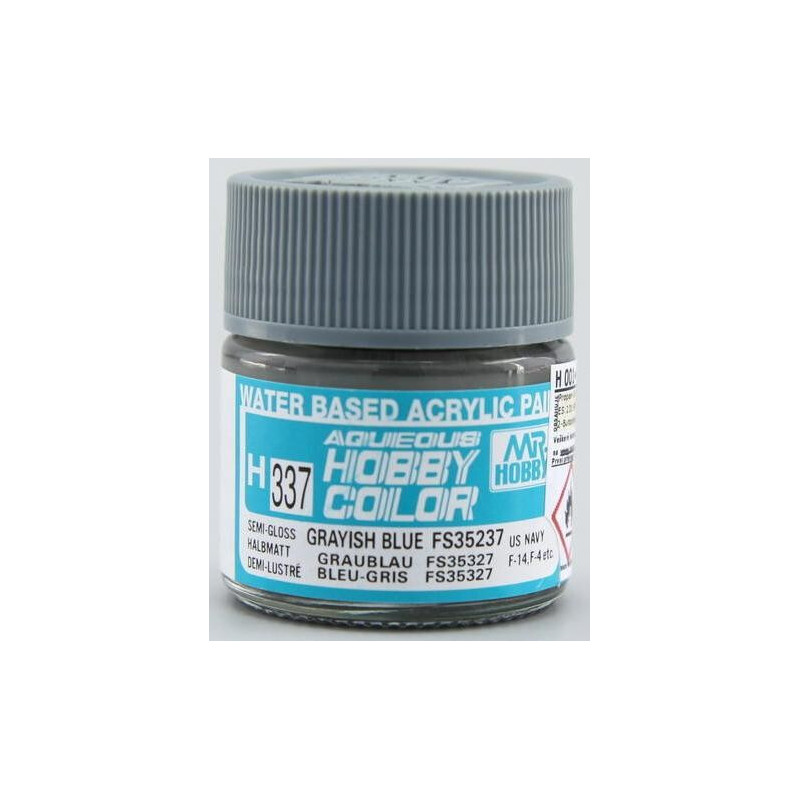 PINTURA AQUEOUS AZUL VERDOSO SATINADO (10 ml) - Mr Color / Gunze Sangyo H-337