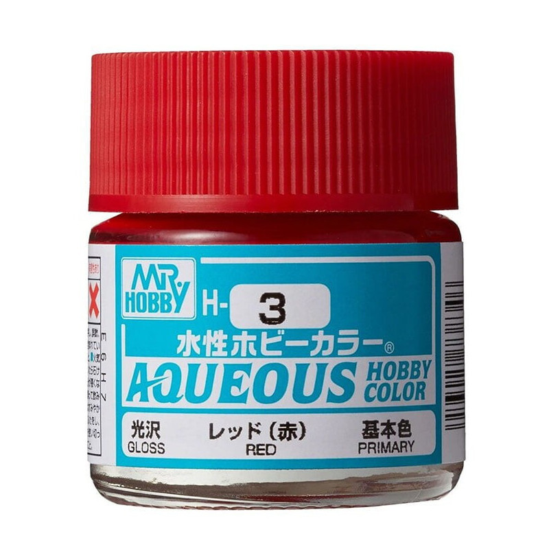 PINTURA AQUEOUS ROJO BRILLANTE (10 ml) - Mr Color / Gunze Sangyo H-003