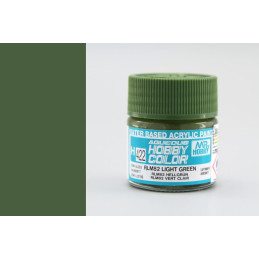 PINTURA AQUEOUS VERDE CLARO SATINADO RLM82 (10 ml) - Mr Color / Gunze Sangyo H-422