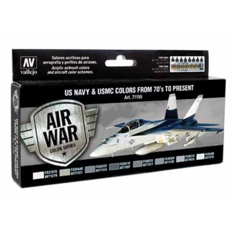 AIR WAR: U.S. NAVY & U.S.M.C. COLORS From 70´s to present (8 colores)