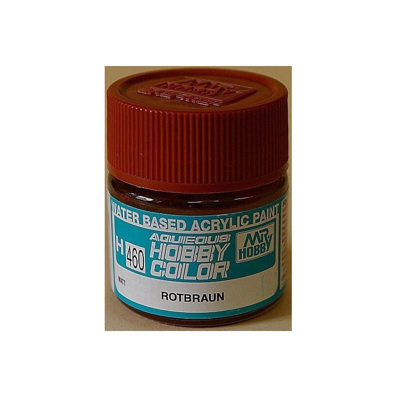 PINTURA AQUEOUS MARRON ROJIZO MATE (10 ml) - Mr Color / Gunze Sangyo H-460