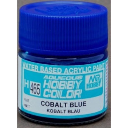 PINTURA AQUEOUS AZUL COBALTO MATE (10 ml) - Mr Color / Gunze Sangyo H-465