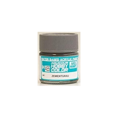 PINTURA AQUEOUS GRIS CEMENTO MATE (10 ml) - Mr Color / Gunze Sangyo H-455