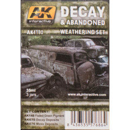 DECAY & ABANDONED WEATHERING SET (3 botes)