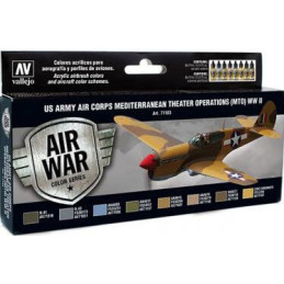 AIR WAR: U.S. ARMY AIR CORPS MEDITERRANEAN THEATER OPERATIONS WW II (8 colores)