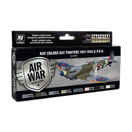 AIR WAR: R.A.F. COLORS DAY FIGHTER 1941 - 45 & P.R.U. - Acrylicos Vallejo 71162