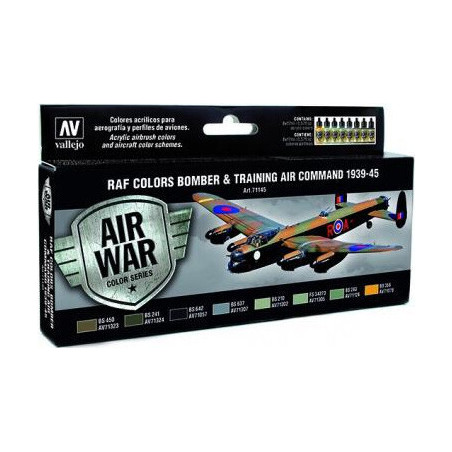 AIR WAR: R.A.F. COLORS BOMBER & TRAINING COMMAND 1939 - 45 (8 colores)