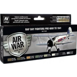 AIR WAR: R.A.F. COLORS DAY FIGHTERS PRE-WAR TO 1941 (8 colores)