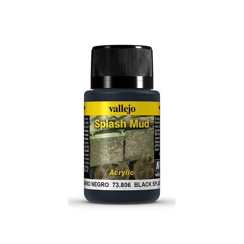 Weathering Effects: SALPICADURA BARRO NEGRO 40 ml - VALLEJO 73806