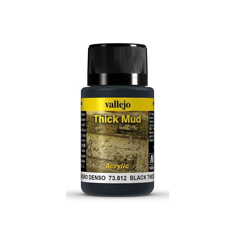 Weathering Effects: TEXTURA BARRO NEGRO 40 ml - VALLEJO 73812