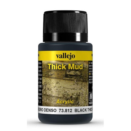 Weathering Effects: TEXTURA BARRO NEGRO 40 ml - VALLEJO 73812