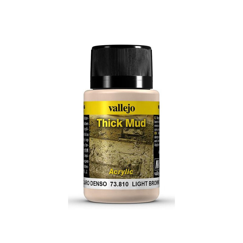 Weathering Effects: TEXTURA BARRO MARRON CLARO 40 ml - VALLEJO 73810