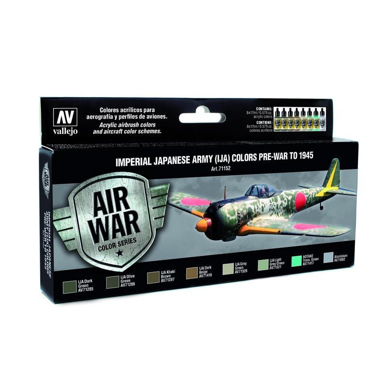 AIR WAR: Imperial Japonese Army (IJA) Pre-war to 1945 - Acrylicos Vallejo 71152