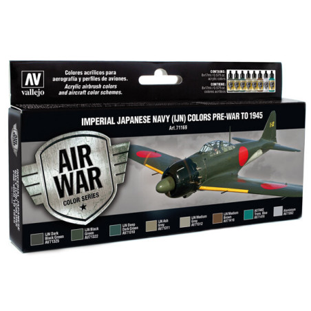 AIR WAR: Imperial Japonese Navy (IJN) Pre-war to 1945 - Acrylicos Vallejo 71169