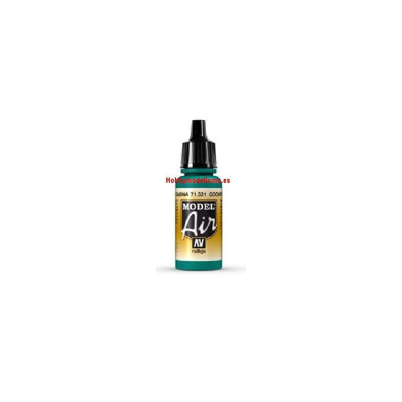 PINTURA ACRILICA VERDE INTERIOR CABINA (17 ml) - Vallejo 71331