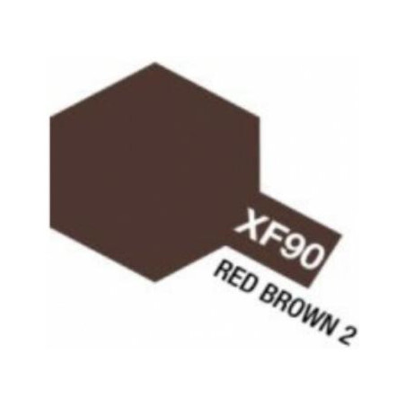 PINTURA ACRILICA MARRON OSCURO 2 MATE XF-90 10 ml - Tamiya 81790