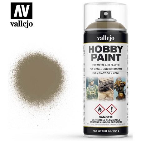 SPRAY HOBBY PAINT MARRON CAQUI 400ml  ACRILICOS VALLEJO 28009