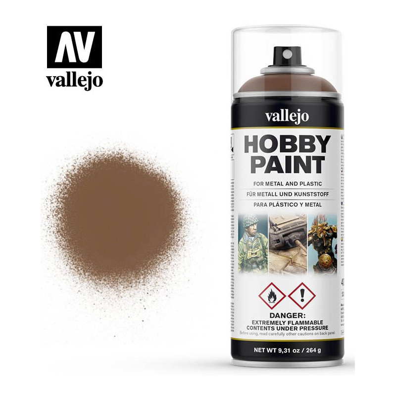 SPRAY HOBBY PAINT MARRON BICHOS 400ml  ACRILICOS VALLEJO 28019