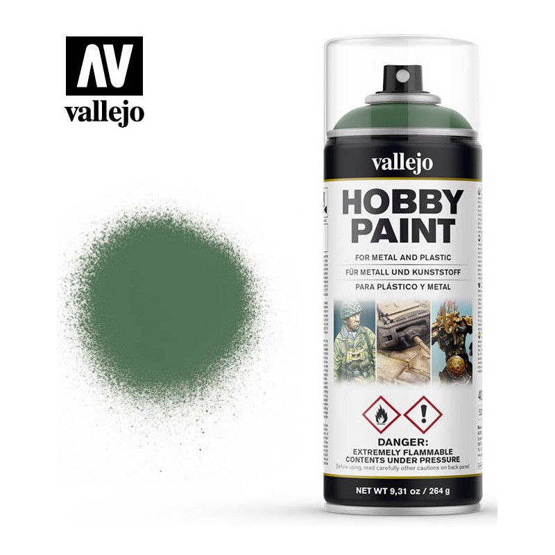 SPRAY HOBBY PAINT VERDE ASQUEROSO 400ml  ACRILICOS VALLEJO 28028