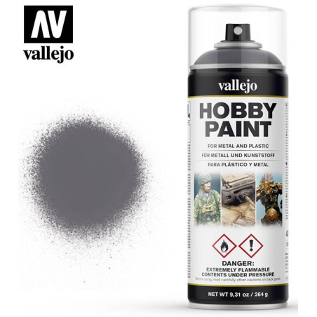 SPRAY HOBBY PAINT GRIS METALIZADO 400ml  ACRILICOS VALLEJO 28031