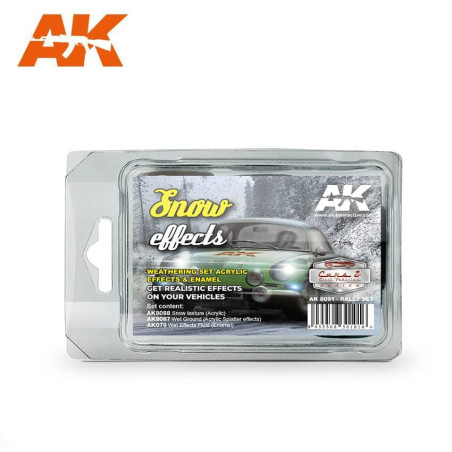 SNOW EFFECTS RALLY SET - AK Interactive 8091