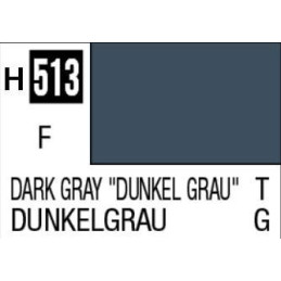 PINTURA AQUEOUS GRIS OSCURO Dunkelgrau" MATE (10 ml) - Mr Color / Gunze Sangyo H-513"