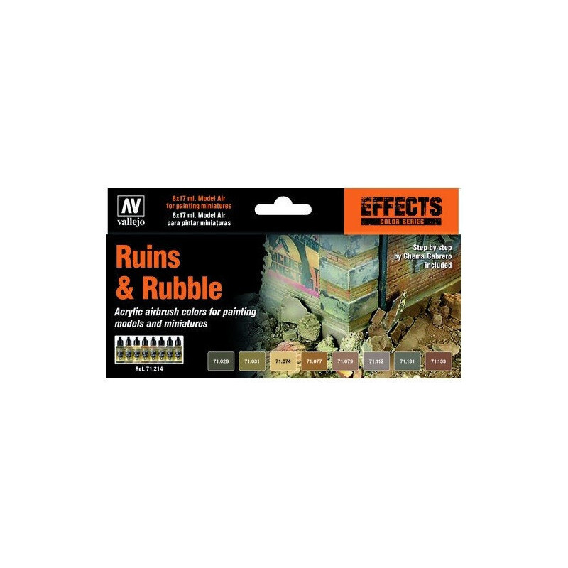 MODEL AIR SET: RUINS & RUBBLE (8 BOTES 17ml)