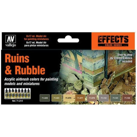 MODEL AIR SET: RUINS & RUBBLE (8 BOTES 17ml)