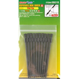 SET PINCELES PLANOS DESECHABLES (10 unidades) - Master Tools Trumpeter 08018