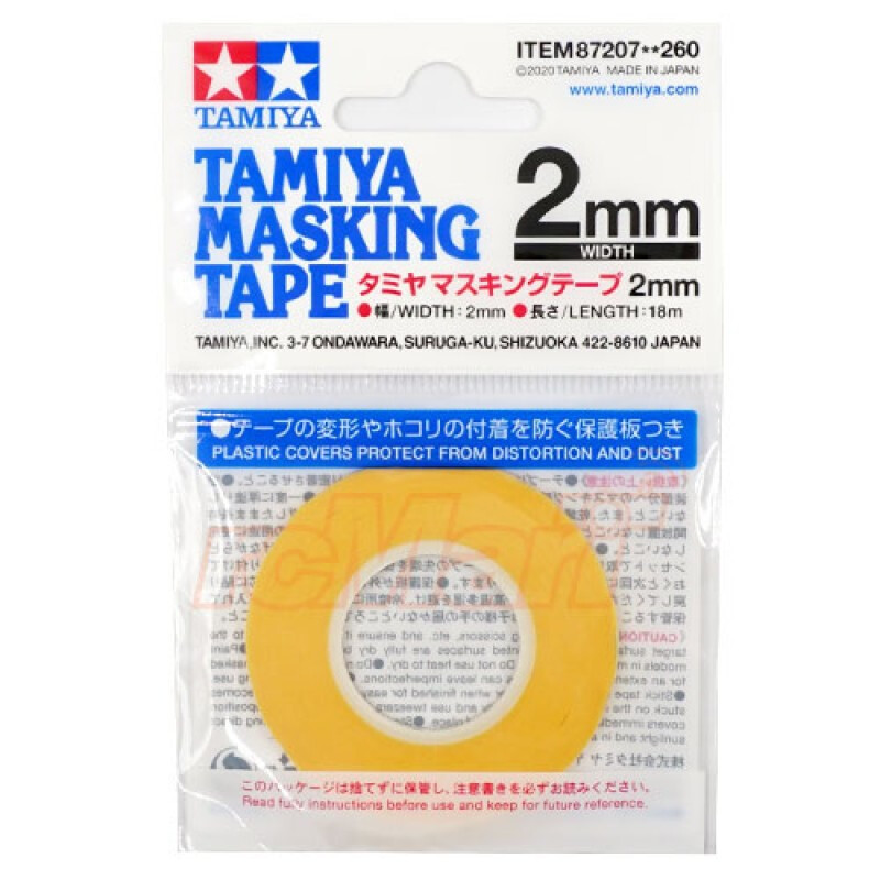 CINTA DE ENMASCARAR 2mm (18mts) TAMIYA 87207