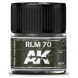 PINTURA REAL COLORS RLM-70 (10 ml) - AK RC274