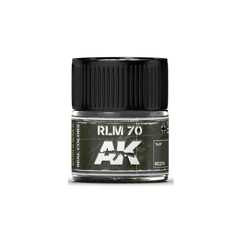 PINTURA REAL COLORS RLM-70 (10 ml) - AK RC274