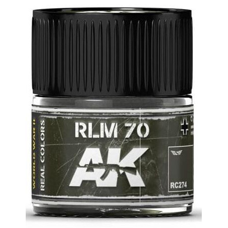 PINTURA REAL COLORS RLM-70 (10 ml) - AK RC274