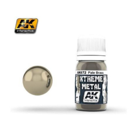 XTREME METAL PALE BRASS 30 ml - AK 672