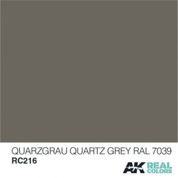 PINTURA REAL COLORS QUARZ GREY (10 ml) - AK Interactive RC216