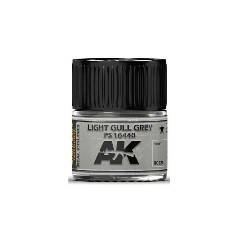 PINTURA REAL COLORS LIGHT GULL GREY FS16440 (10 ml) - AK Interactive RC220