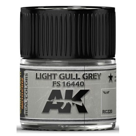 PINTURA REAL COLORS LIGHT GULL GREY FS16440 (10 ml) - AK Interactive RC220