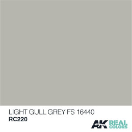 PINTURA REAL COLORS LIGHT GULL GREY FS16440 (10 ml) - AK Interactive RC220