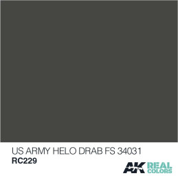 PINTURA REAL COLORS US ARMY HELO DRAB  FS4031 (10 ml) - AK Interactive RC229