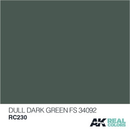 PINTURA REAL COLORS DULL DARK GREEN FS34092 (10 ml) - AK Interactive RC230