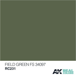 PINTURA REAL COLORS FIELD GREEN FS34097 (10 ml) - AK Interactive RC231