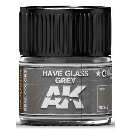 PINTURA REAL COLORS HAVE GLASS GREY  (10 ml) - AK Interactive RC245