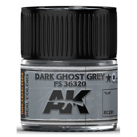 PINTURA REAL COLORS DARK GHOST GREY FS36320 (10 ml) - AK Interactive RC251