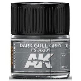 PINTURA REAL COLORS DARK GULL GREY  (10 ml) - AK Interactive RC247