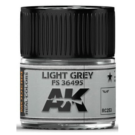 PINTURA REAL COLORS LIGHT GREY FS36495  (10 ml) - AK Interactive RC253