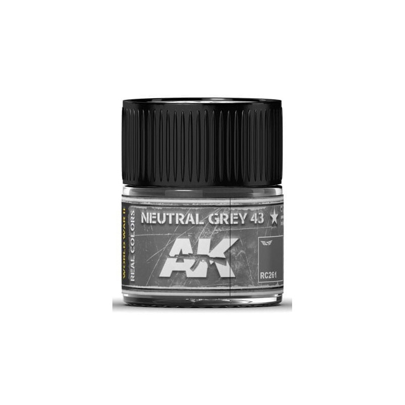 PINTURA REAL COLORS NEUTRAL GREY 43 (10 ml) - AK RC261